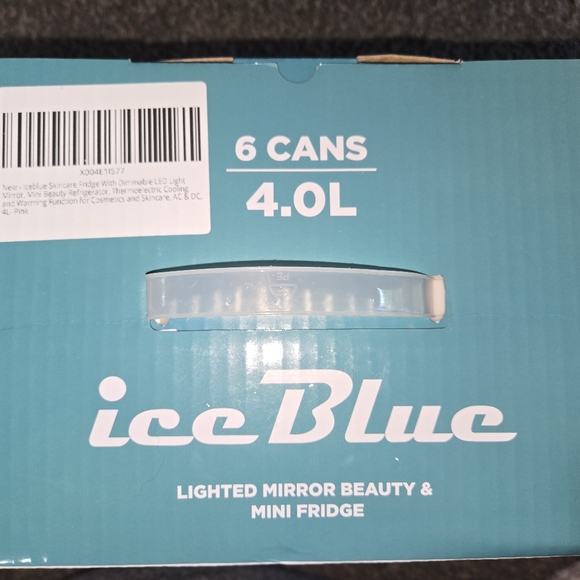 NIB! ICE BLUE MINI FRIDGE. - Picture 5 of 5